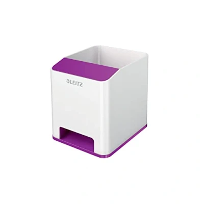 Imagen de Leitz Cubilete Sound WOW de Leitz, Blanco/Púrpura