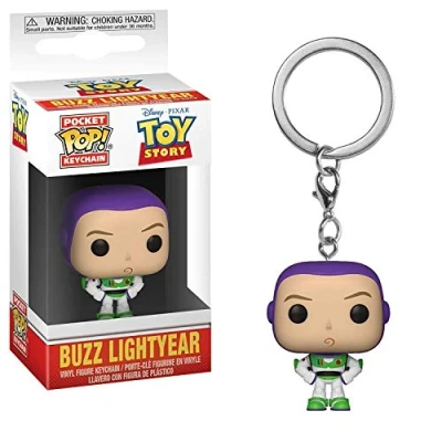 Imagen de Funko POP! Keychain: Disney Pixar: Toy Story Buzz Lightyear Collectible Figure Collectable Vinilo Mini Llavero Novedoso Relleno De Calcetín Idea Regalo Mercancía Oficial