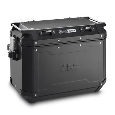 Imagen de Givi OBK48BPACK2 Trekker Outback 48 Monokey Baúl de Aluminio Lateral, Color Negro, litros, Carga Máxima A 10 Kg