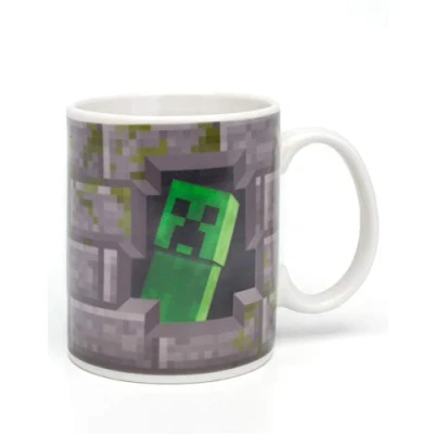 Imagen de Minecraft Creeper Inside 11oz / 312ml Taza de cerámica gris que cambia calor