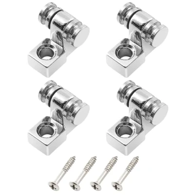 Imagen de Musiclily Retenedor de Cuerda Rodillo Guitarra Guías para Eléctrica Strat Tele, Cromado (4 Piezas)