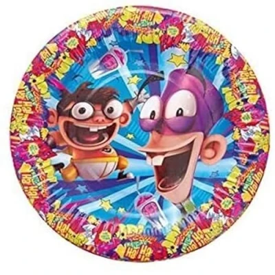 Imagen de ALMACENESADAN, 5121, pack fiesta cumpleaños; 8 platos de cartón 23 cm; la licencia (famboy18)