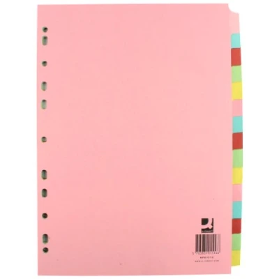 Imagen de Q Connect KF01516 Separador (A4, 15 partes), multicolor
