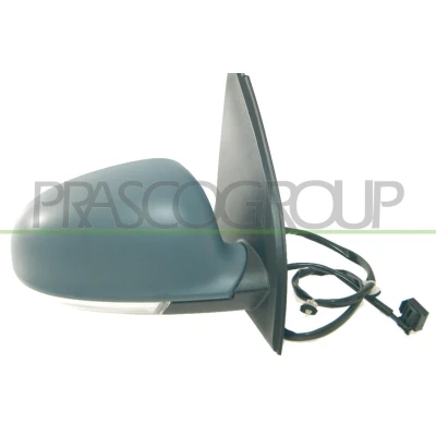 Imagen de Espejo retrovisor Prasco Premium VG0367313P derecha imprimado eléctrico calefactable, ajustable desde interior VOLKSWAGEN: Golf 5