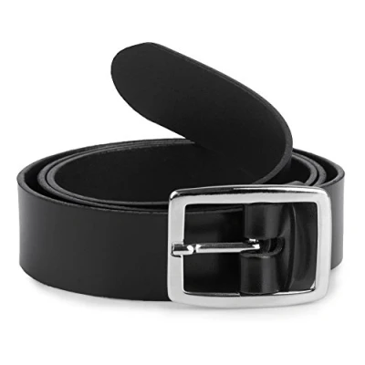 Imagen de Merry Style Cinturón de Cuero para Mujer D41(Negro 2, 85 cm (Largo total 104 cm))