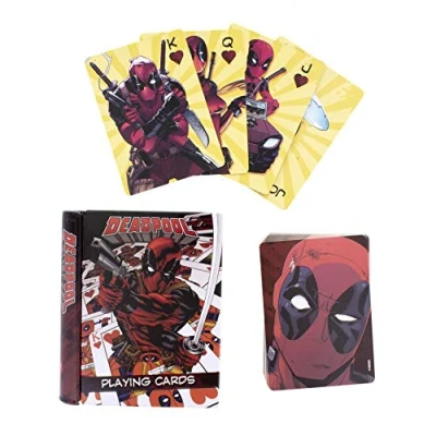 Imagen de Paladone BARAJA DE Cartas Marvel Deadpool, Multicolor (PP5168DPL)