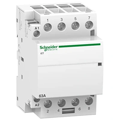 Imagen de Schneider Electric A9C20164 Acti 9 iCT Conector, 63A, 4NA, 24Vca, 85mm x 54mm 68.5mm, Blanco