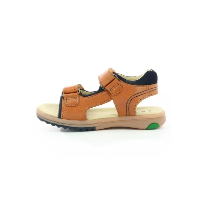Imagen de Kickers Sandalias para niños, Talla: 31, Camel Zapatos