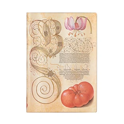 Imagen de Libreta Flexi Paperblanks Midi Rayada Lirio Y Tomate