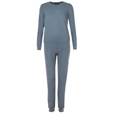 Imagen de Emporio Armani Essential Studs Logo Long Pajamas Conjunto De Pijama, Nero, M Las Mujeres