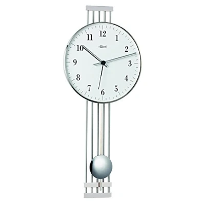 Imagen de Hermle Reloj de Pared, Metal, Plata, 56 cm x 24 7