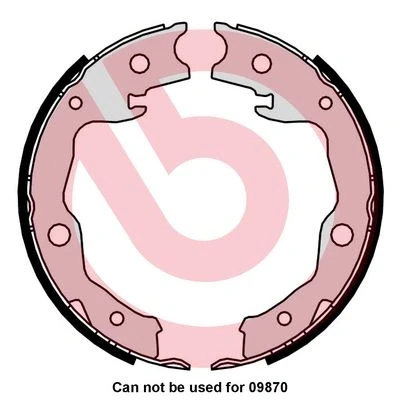 Imagen de BREMBO S 83 568 Zapatas de Freno Mano TOYOTA: RAV4 III SUV, NISSAN: Juke, X Trail