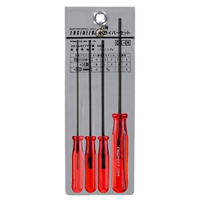 Imagen de 4 piezas Hexagonal Driver Set en tamaños pequeños 1.5 mm 2.0 2.5 3.0 Engineer dk 01 (japonés)
