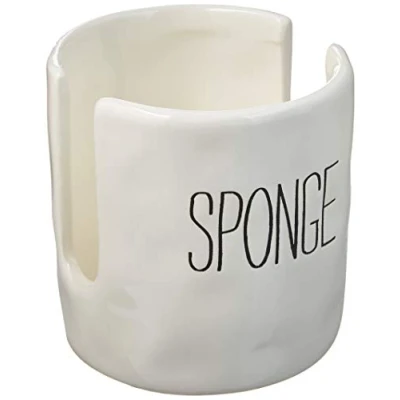Imagen de Mud Pie Soporte para esponjas de cocina blanco talla única Esponja.