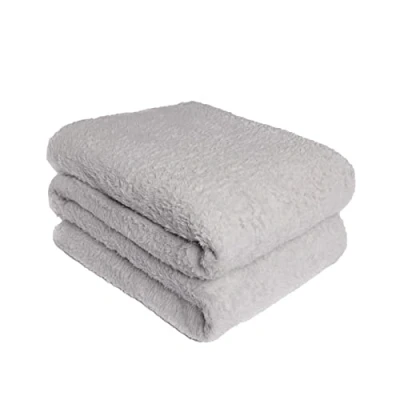 Imagen de Brentfords Manta de Forro Polar Grande para Cama Felpa súper Suave y cálida, Color Gris Plateado, 125 x 150 cm