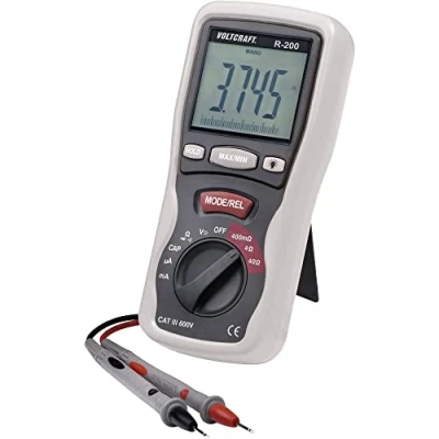 Imagen de VOLTCRAFT R 200 Comprobador de componentes digital CAT III 600 V Pantalla (Counts): 4000