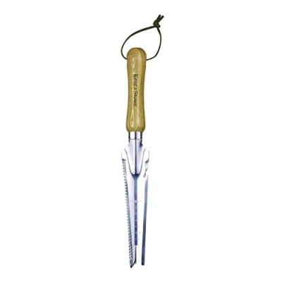 Imagen de Kent &amp; Stowe Escarabajo multifunción Escardillo rascador y Cuchilla de Acero Inoxidable con Mango Madera, 33,5 cm Largo