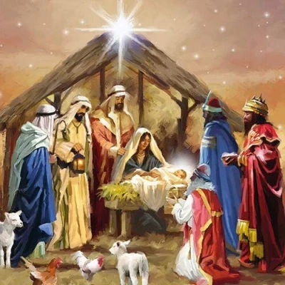 Imagen de Juego de 20 servilletas Navidad, 33 x cm