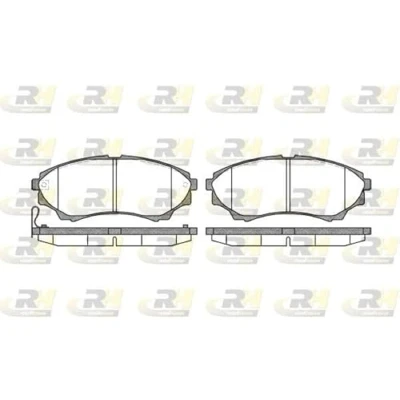 Imagen de ROADHOUSE 21151.00 Juego de pastillas freno Eje delantero con contacto avisador desgaste FORD: Ranger Mk2, MAZDA: Serie B Pick up