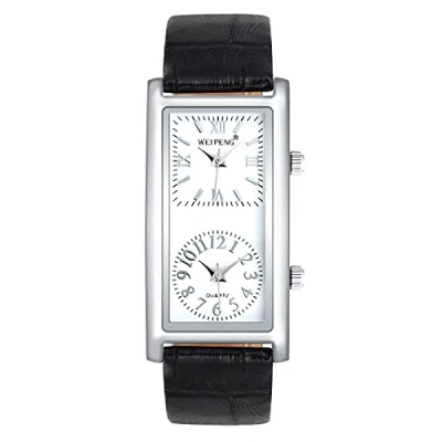 Imagen de SUPBRO Relojes de Mujer Moda Reloj Cuarzo Japonés Banda Cuero Analogicos Elegante Rectángulo