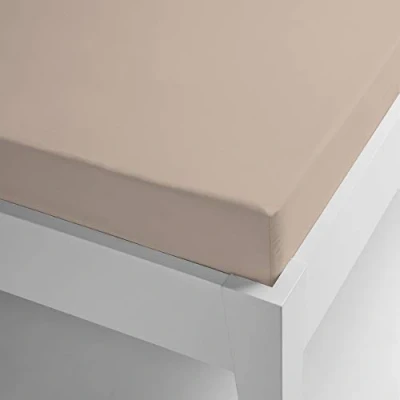 Imagen de Miracle Home Ajustable Elástica Sábana Bajera, Cama 90, Beige