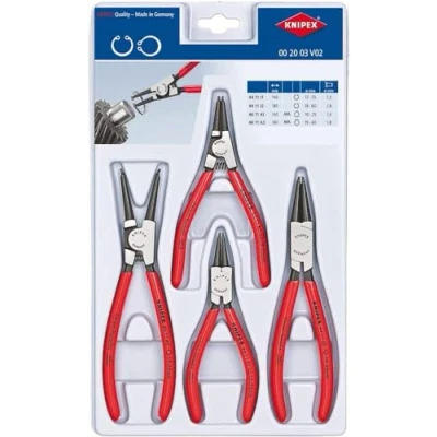 Imagen de Knipex Juego de alicates para arandelas (cartulina autoservicio/blíster) 00 20 03 V02