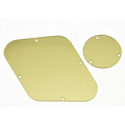 Imagen de KAISH Espejo dorado LP placa de interruptor control trasero trasera cavidad cubierta para Epiphone Les Paul