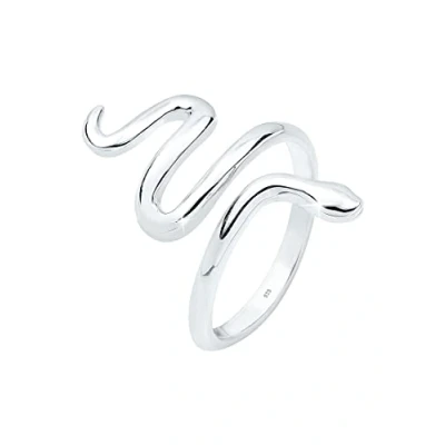 Imagen de Elli Snake Anillo, Mujer, Talla: 54, Silberfarben