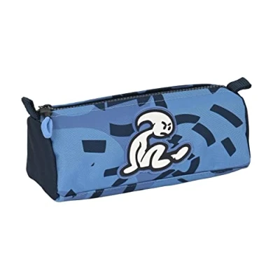 Imagen de Safta EL NIÑO Bahia Portatodo con cremallera y compartimiento, Estuche Infantil, Niño, Ideal para Niños de 5 a 14 Años, Cómodo Versátil, Calidad Resistencia, 21x7x8 cm, Color Azul