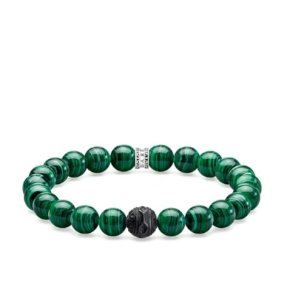 Imagen de THOMAS SABO Pulsera Black Cat Verde Plata de Ley 925 A1778 530 6 L17, 17 cm