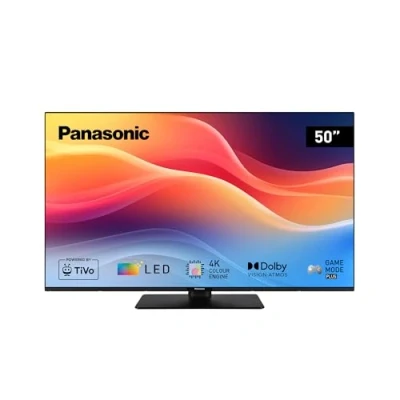 Imagen de Panasonic TB 50W61AEZ, Serie W61, Smart TV LED 4K Ultra HD de 50 Pulgadas, 2025, TiVo, Dolby Vision y Atmos, Modo Juego Plus, Alexa Control por Voz Google, Negro