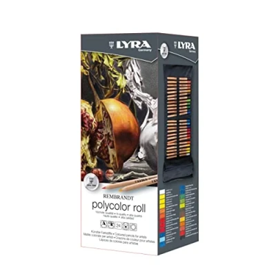 Imagen de LYRA Rembrandt Polycolor, Lápices de colores para Bellas Artes, redondo, Rollo, surtidos, 24 unidades