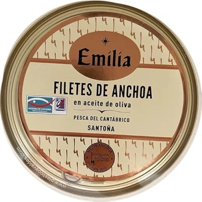 Imagen de Filetes de anchoa en aceite oliva emilia serie oro 180gr