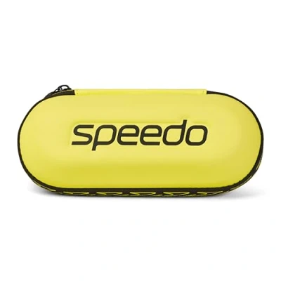 Imagen de Speedo Funda para gafas de natación, Almacenamiento, Protección natación Unisex, Amarillo seguridad, One Size