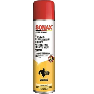 Imagen de SONAX Limpiador de carburadores + mariposas (400 ml) para limpieza interior y exterior desengrasado piezas ensuciadas aceite con carbonización N. 04883000