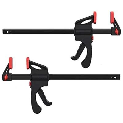 Imagen de KAHEIGN 2 Piezas Abrazaderas De Agarre Rápido, 6 Pulgadas Barra Trinquete Liberación Rápida Con Una Mano Herramientas Abrazadera Para Wood Fast Easy Sujeción