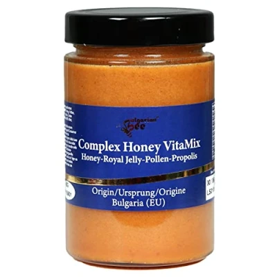 Imagen de 450 g Mezcla de Miel Bosque con Propóleo, Jalea Real, Polen, Rico en vitaminas y minerales