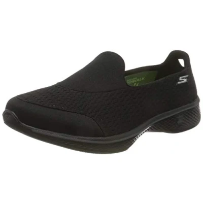 Imagen de Skechers Performance Go Walk 4 Pursuit, Zapatillas sin Cordones Mujer, Negro (BBK Black Textile/Trim), 38 EU