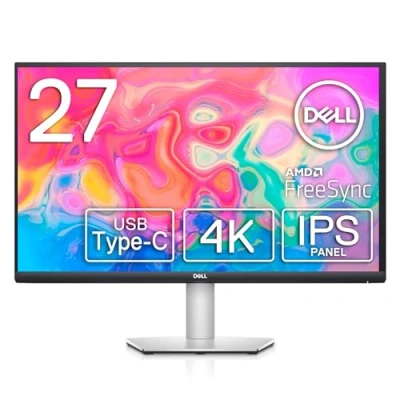 Imagen de Dell S2722QC USB C 27&#039;&#039; 4K UHD (3840x2160) Monitor, 60Hz, IPS, 4ms, AMD FreeSync, 99% sRGB, HDR, Altavoces Integrados, 2x HDMI, USB, Plata
