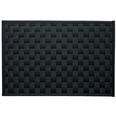 Imagen de d c fix manteles individuales Savannah Bast Antracita lavables antimanchas plastico PVC tapetes para mesa salvamanteles bajoplatos mantelitos 30 cm x 43 rectangular