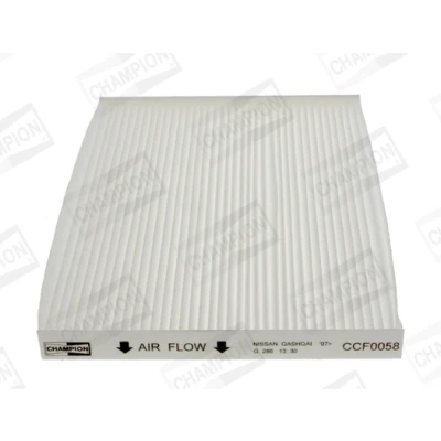 Imagen de CHAMPION CCF0058 Filtro de habitáculo antipolen, partículas 265 190 20 NISSAN: Qashqai / Qashqai+2 I, X Trail