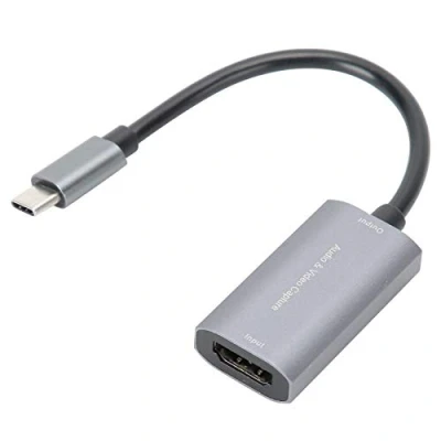 Imagen de Heayzoki Tarjeta de Captura Video, USB a HDMI 4K 1080P Tipo C Video Soporte Juegos Windows/Android/Linux, para teléfonos móviles