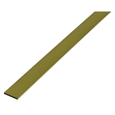 Imagen de Alberts 471330 Perfil lleno plano, Latón, 1000 x 15 2 mm