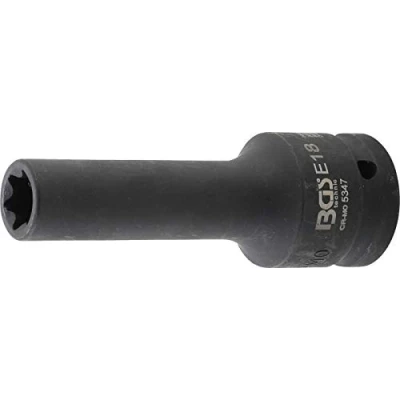 Imagen de BGS 5347 Llave de vaso impacto E Torx, larga entrada 20 mm (3/4&quot;) E18