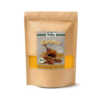 Imagen de Biojoy cúrcuma en polvo Ecológica (1 kg), secada y molida, raíz de (Curcuma longa)