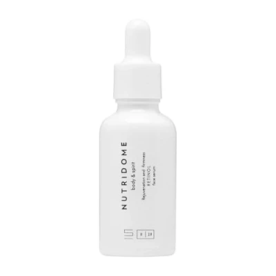 Imagen de Nutridome Suero facial con 0,9% de retinol 30 ml para el rostro, rejuvenecedor, antiarrugas, alisador, aclarador, reafirmante, hidratante Cuidado nocturno Antienvejecimiento