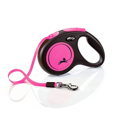 Imagen de Flexi New Neon M Cinta 5 m, Black/Neon Pink