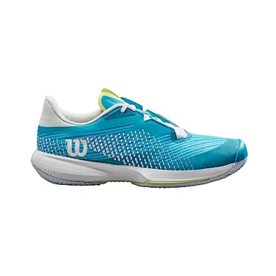 Imagen de Wilson Kaos Swift 1.5 Clay, Sneaker Mujer, Algiers Blue/White/Sunny Lime, 35 EU