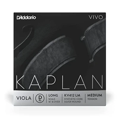 Imagen de D&#039;Addario KV412 LM Long Scale Medium Tension Kaplan Vivo Viola D String