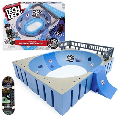Imagen de Tech Deck Daewon Mega Bow X Connect Park Creator Juego de Rampas Personalizable y Construible con Fingerboards Finger Skate 6066909 Juguetes Niños 6 años +